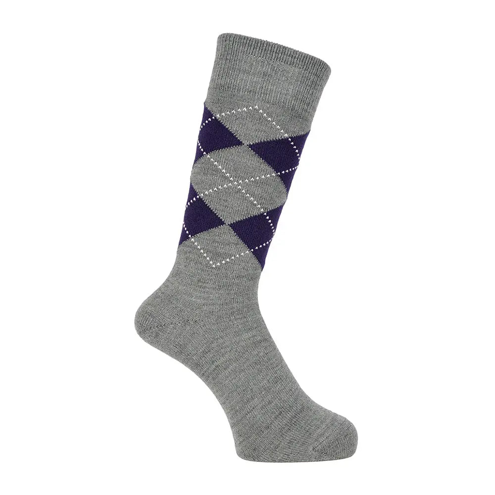 MACKINTOSH LONDON マッキントッシュ ロンドン ソックス アーガイルチェック - カジュアルソックス Gray / 25-27 RENOWNINX ONLINE SHOP
