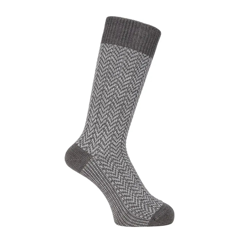MACKINTOSH LONDON マッキントッシュ ロンドン ソックス ローゲージヘリンボーン - カジュアルソックス Gray / 25-27 RENOWNINX ONLINE SHOP