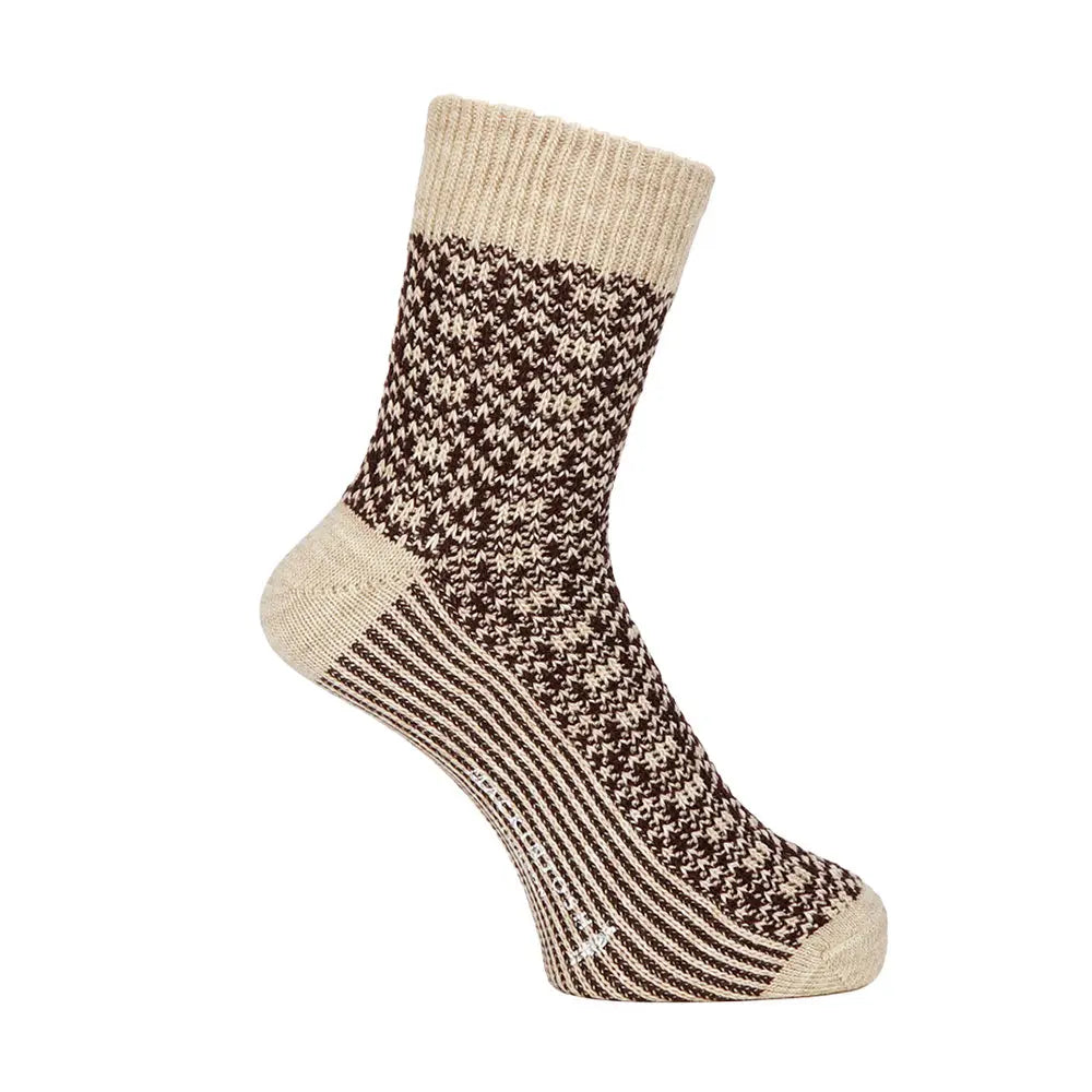 MACKINTOSH LONDON マッキントッシュ ロンドン ソックス 幾何学 - カジュアルソックス Beige / 25-27 RENOWNINX ONLINE SHOP