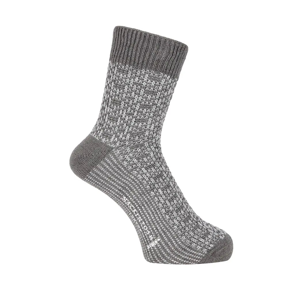 MACKINTOSH LONDON マッキントッシュ ロンドン ソックス 幾何学 - カジュアルソックス Charcoal Gray / 25-27 RENOWNINX ONLINE SHOP