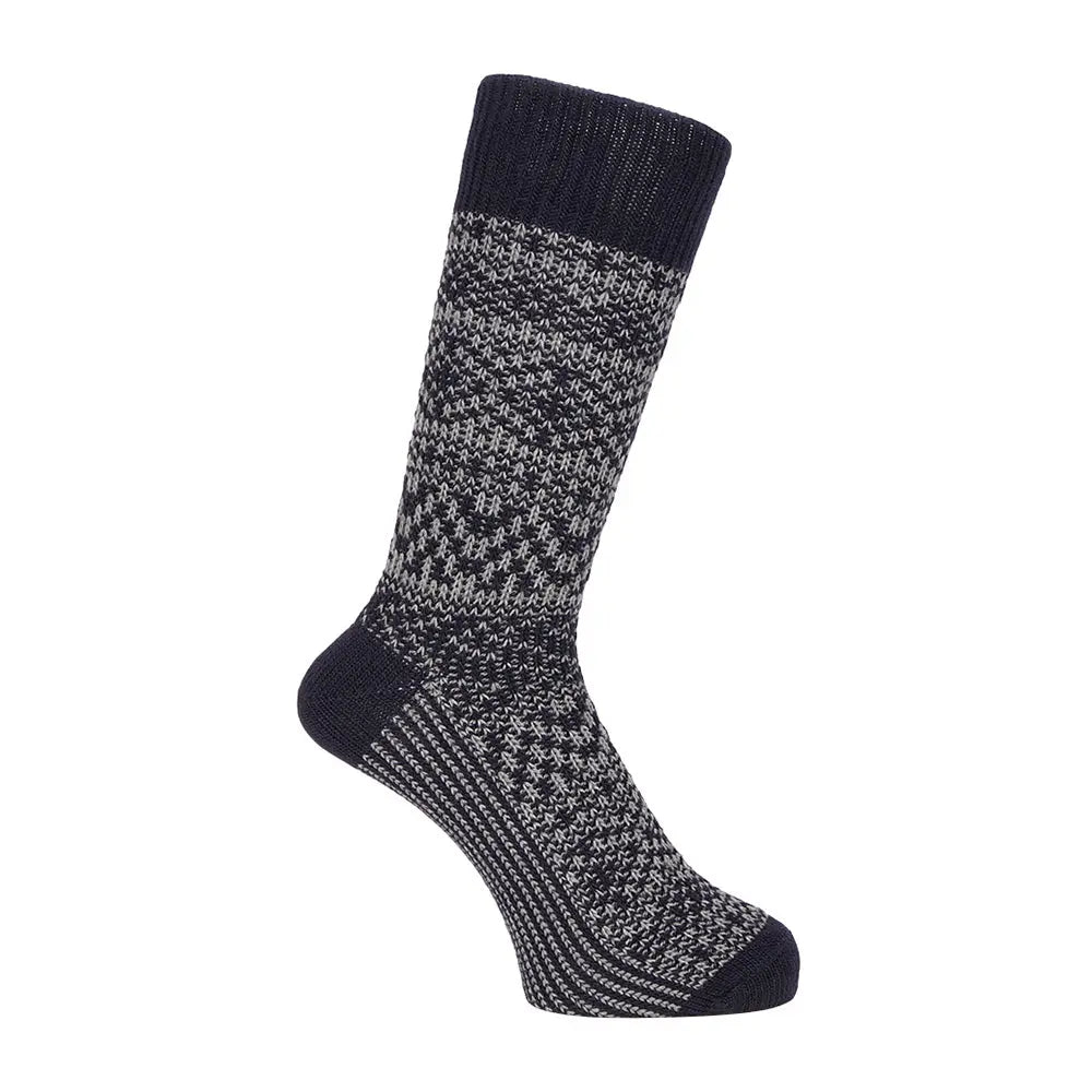 MACKINTOSH LONDON マッキントッシュ ロンドン ソックス フェアアイル - カジュアルソックス Navy / 25-27 RENOWNINX ONLINE SHOP