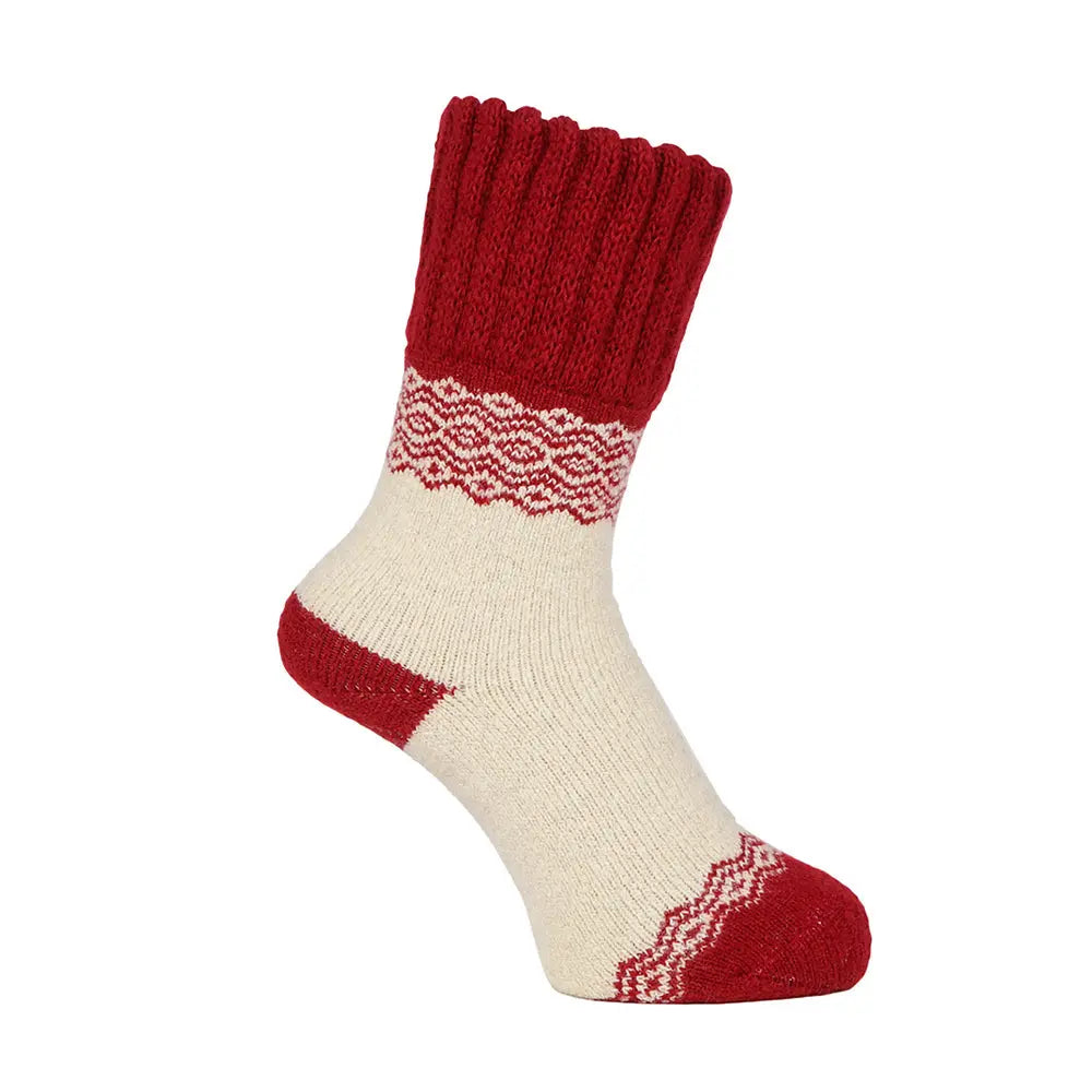 MACKINTOSH LONDON マッキントッシュ ロンドン ソックス フェアアイルルーム - ルームウェアシューズ Red / 25-27 RENOWNINX ONLINE SHOP