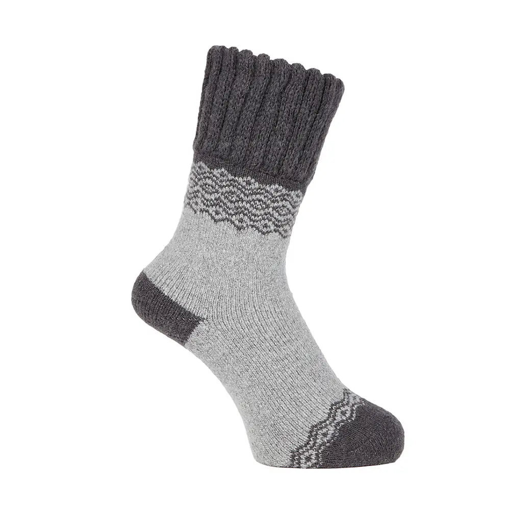 MACKINTOSH LONDON マッキントッシュ ロンドン ソックス フェアアイルルーム - ルームウェアシューズ Charcoal Gray / 25-27 RENOWNINX ONLINE SHOP