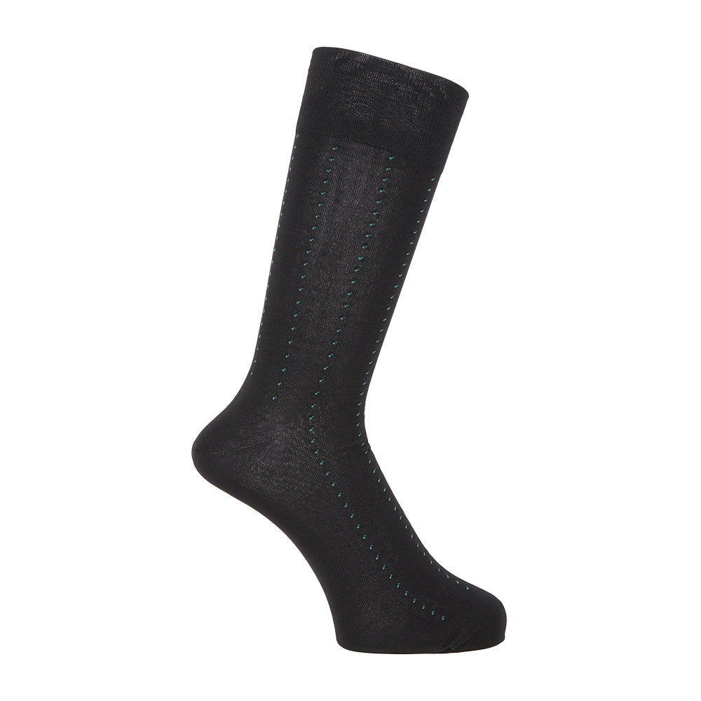 MACKINTOSH LONDON マッキントッシュ ロンドン ソックス チョークストライプ - ビジネスソックス Black / 25-27 RENOWNINX ONLINE SHOP