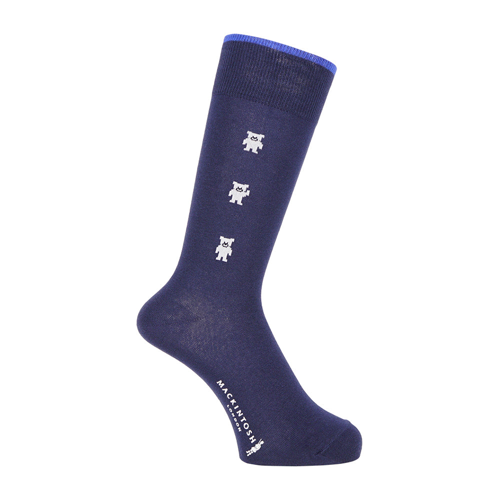 MACKINTOSH LONDON マッキントッシュ ロンドン ソックス ホーンドベアライン - カジュアルソックス Navy / 25-27 RENOWNINX ONLINE SHOP