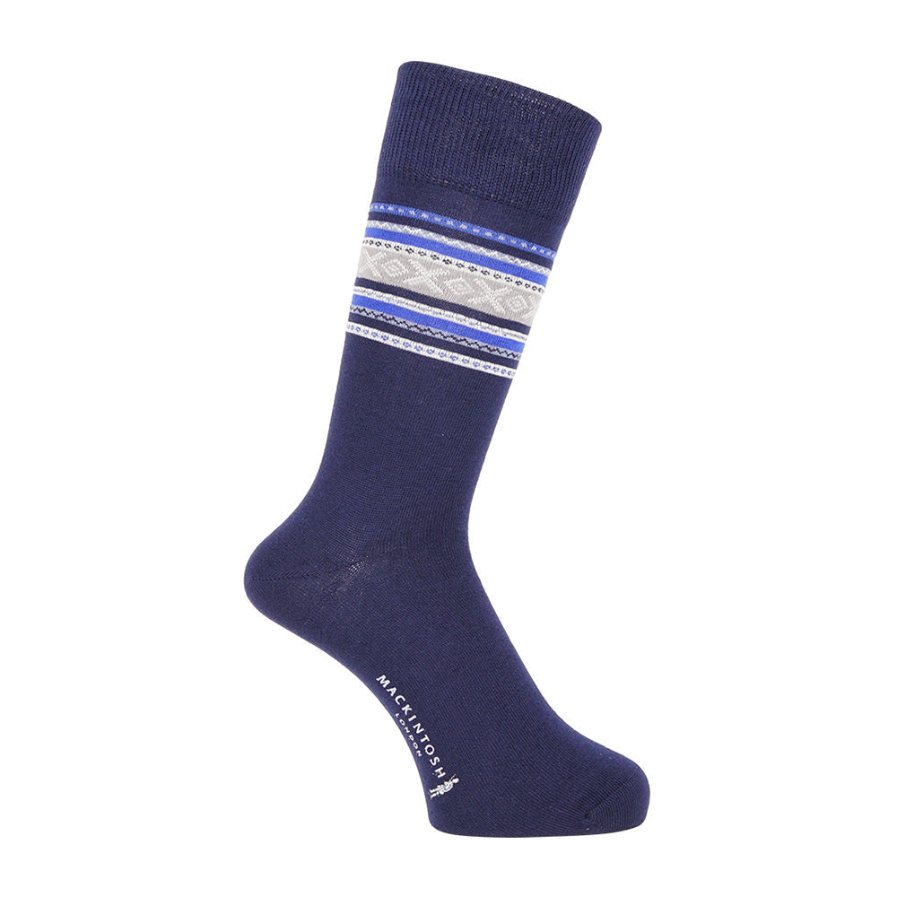 MACKINTOSH LONDON マッキントッシュ ロンドン ソックス フェアアイル - カジュアルソックス Navy / 25-27 RENOWNINX ONLINE SHOP