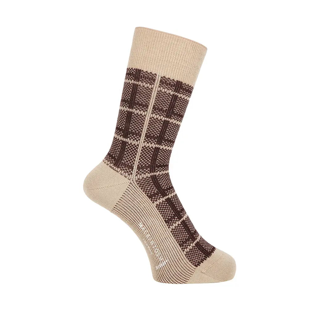 MACKINTOSH LONDON マッキントッシュ ロンドン ソックス チェック - カジュアルソックス Beige / 25-27 RENOWNINX ONLINE SHOP