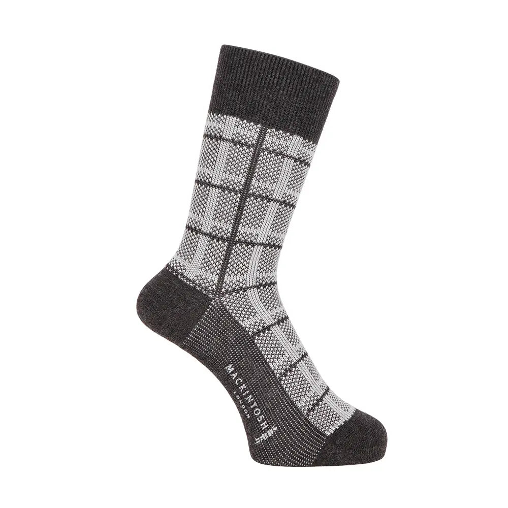 MACKINTOSH LONDON マッキントッシュ ロンドン ソックス チェック - カジュアルソックス Charcoal Gray / 25-27 RENOWNINX ONLINE SHOP