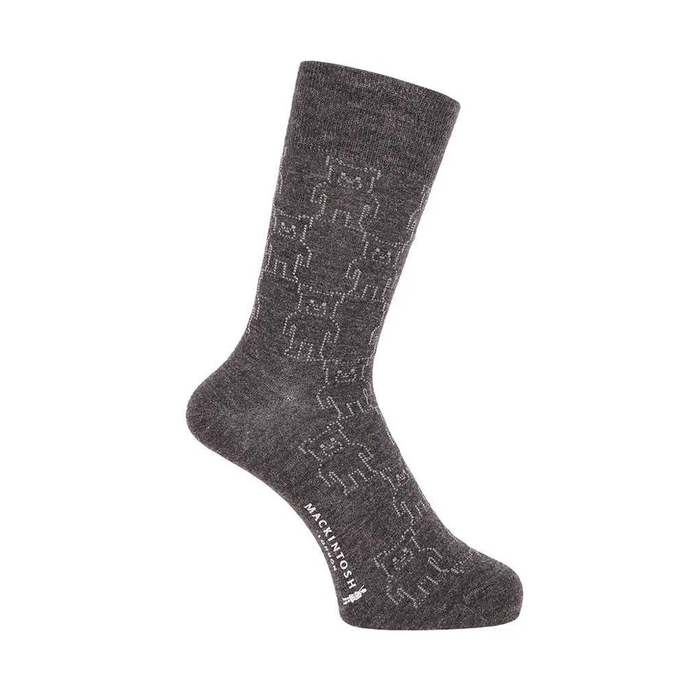 MACKINTOSH LONDON マッキントッシュ ロンドン ソックス ビッグホーンドベア - カジュアルソックス Charcoal Gray / 25-27 RENOWNINX ONLINE SHOP