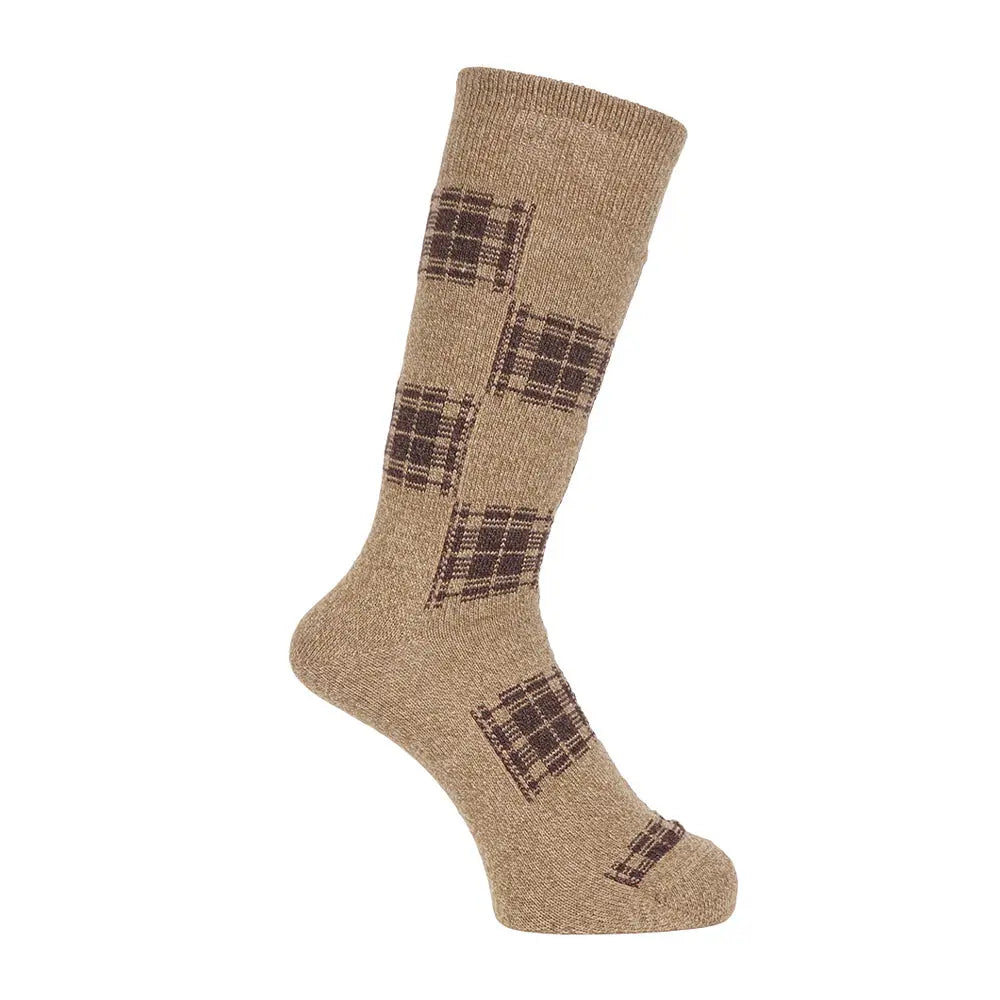 Aquascutum アクアスキュータム ソックス パッチワークチェック - カジュアルソックス Beige / 24-26 RENOWNINX ONLINE SHOP