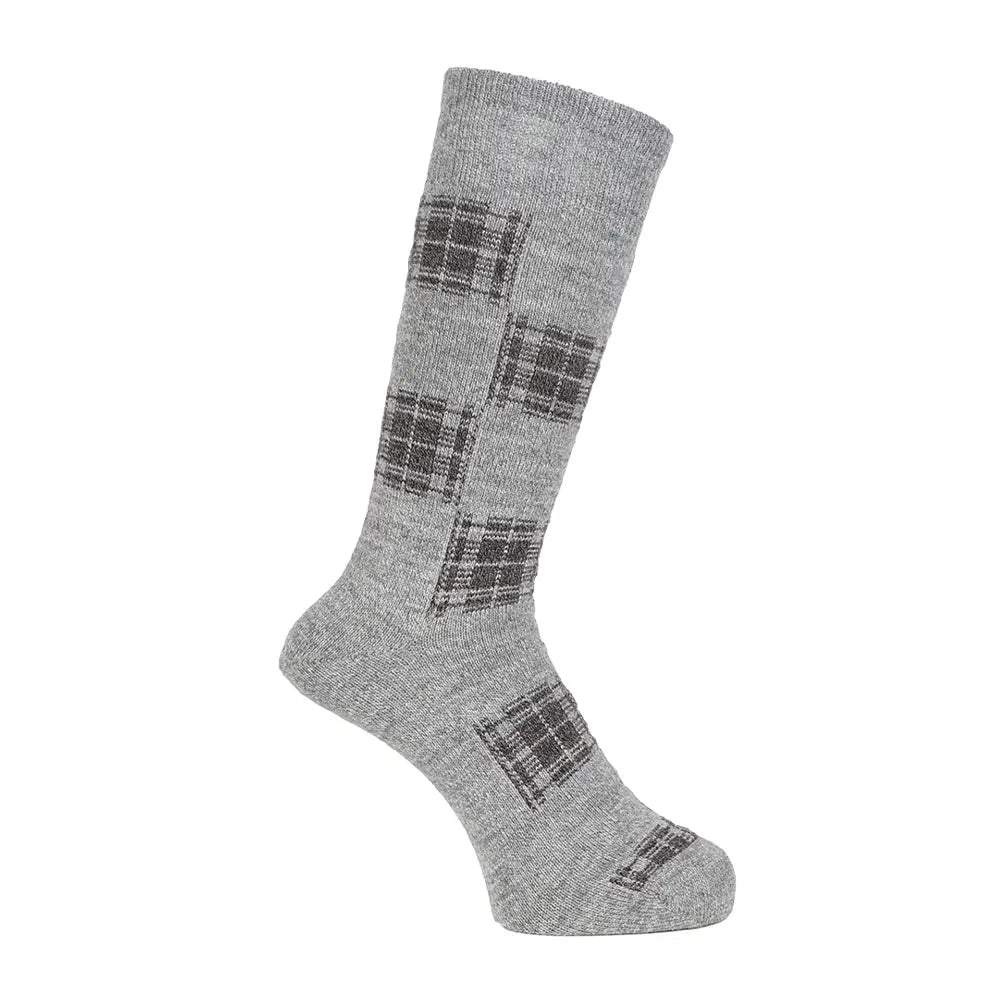 Aquascutum アクアスキュータム ソックス パッチワークチェック - カジュアルソックス Gray / 24-26 RENOWNINX ONLINE SHOP