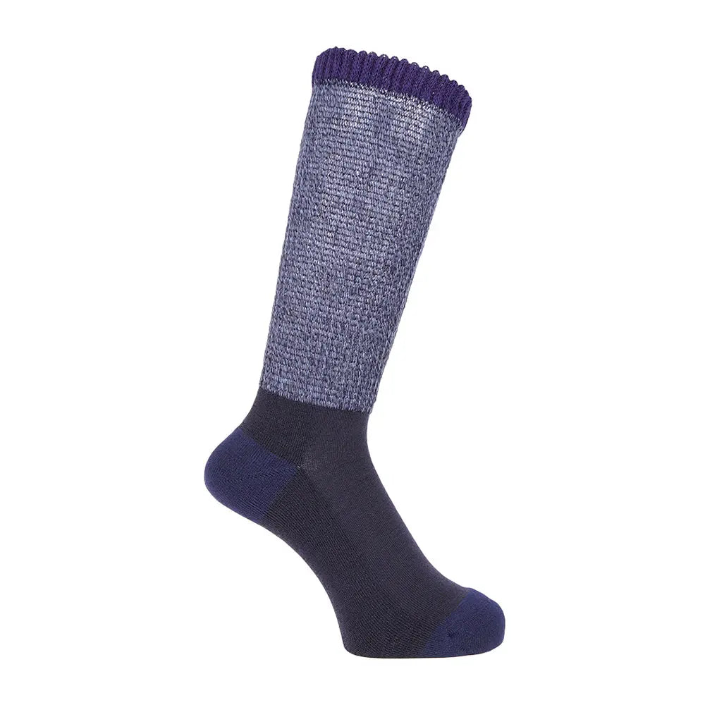 Aquascutum アクアスキュータム ソックス リッチェルメランジ - カジュアルソックス Blue / 24-26 RENOWNINX ONLINE SHOP