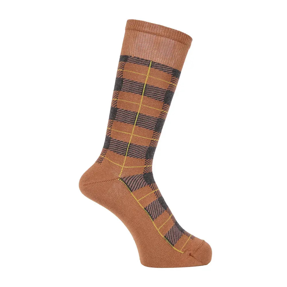 Aquascutum アクアスキュータム ソックス ソフトテンション タータンチェック - カジュアルソックス Brown / 24-26 RENOWNINX ONLINE SHOP