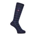 Aquascutum アクアスキュータム ソックス ウインドウペン - カジュアルソックス Navy / 27-29 RENOWNINX ONLINE SHOP