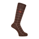 Aquascutum アクアスキュータム ソックス ウインドウペン - カジュアルソックス Dark Brown / 27-29 RENOWNINX ONLINE SHOP