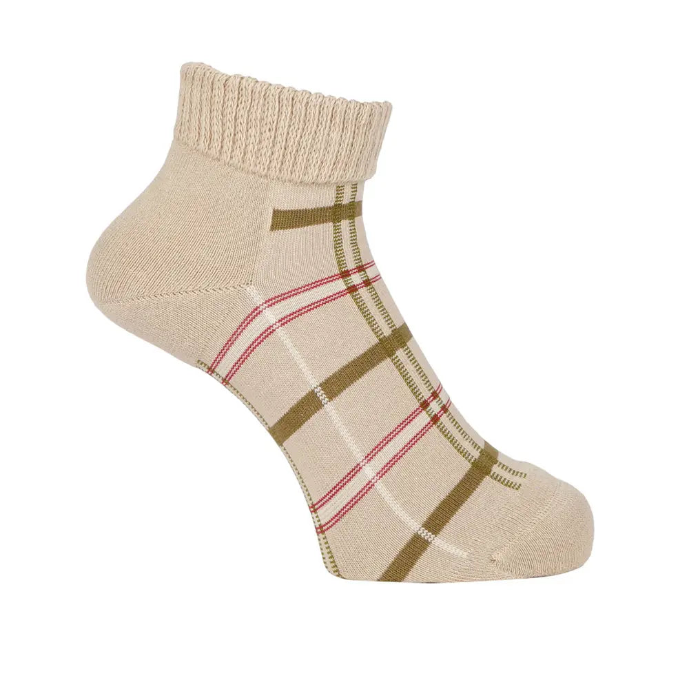 Aquascutum アクアスキュータム ソックス リッチェルチェックショート - カジュアルソックス Beige / 27-29 RENOWNINX ONLINE SHOP
