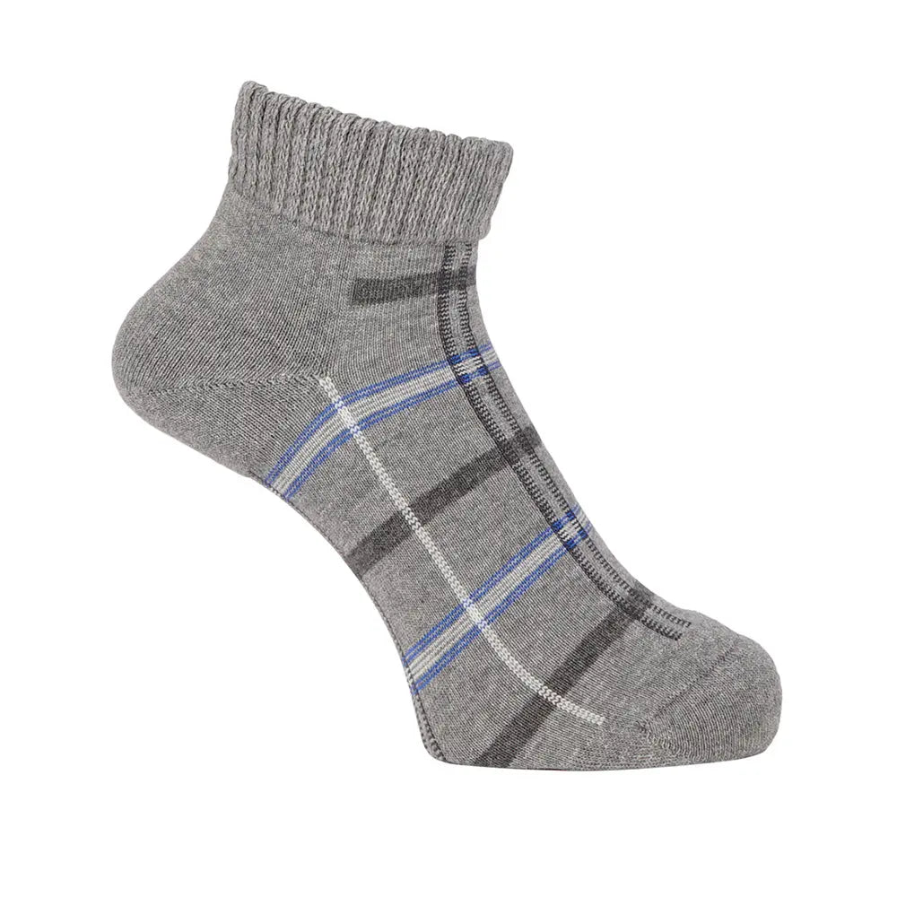 Aquascutum アクアスキュータム ソックス リッチェルチェックショート - カジュアルソックス Gray / 27-29 RENOWNINX ONLINE SHOP