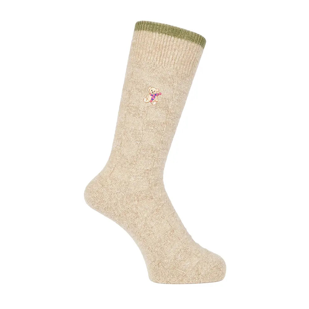 Aquascutum アクアスキュータム ソックス ブロッククマ - カジュアルソックス Beige / 24-26 RENOWNINX ONLINE SHOP