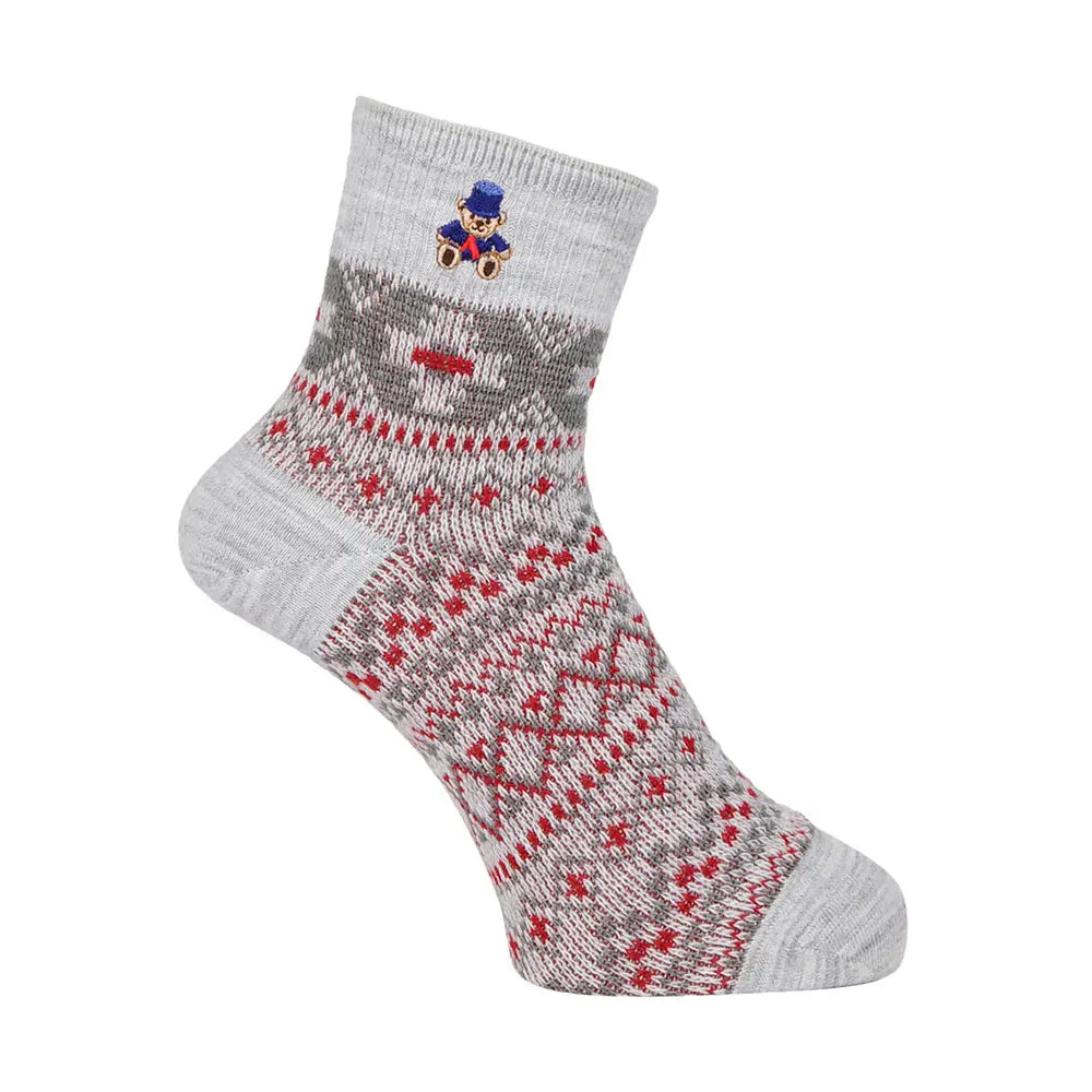 Aquascutum アクアスキュータム ソックス フェアアイルクマ - カジュアルソックス Light Gray / 24-26 RENOWNINX ONLINE SHOP