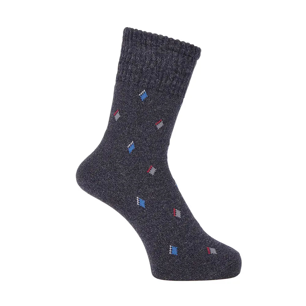 Aquascutum アクアスキュータム ソックス リッチェルダイヤボス - カジュアルソックス Navy / 24-26 RENOWNINX ONLINE SHOP