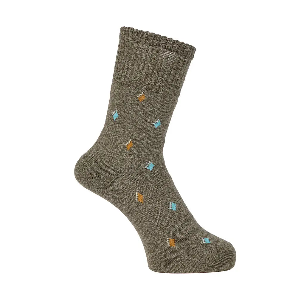 Aquascutum アクアスキュータム ソックス リッチェルダイヤボス - カジュアルソックス Green / 24-26 RENOWNINX ONLINE SHOP