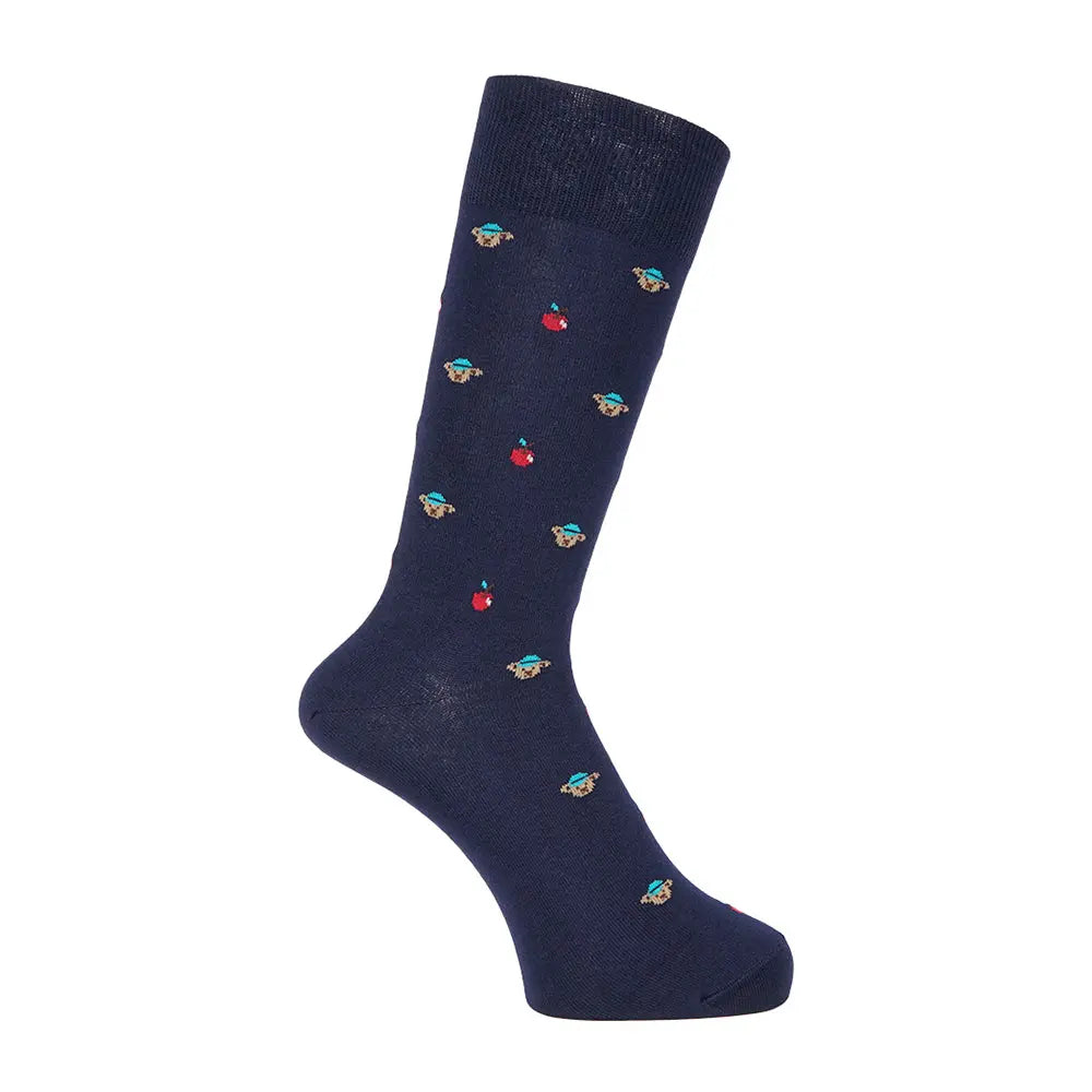 Aquascutum アクアスキュータム ニューライン ソックス ベア - カジュアルソックス Navy / 27-29 RENOWNINX ONLINE SHOP