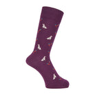 Aquascutum アクアスキュータム ニューライン ソックス ラビット - カジュアルソックス Dark Purple / 25-27 RENOWNINX ONLINE SHOP