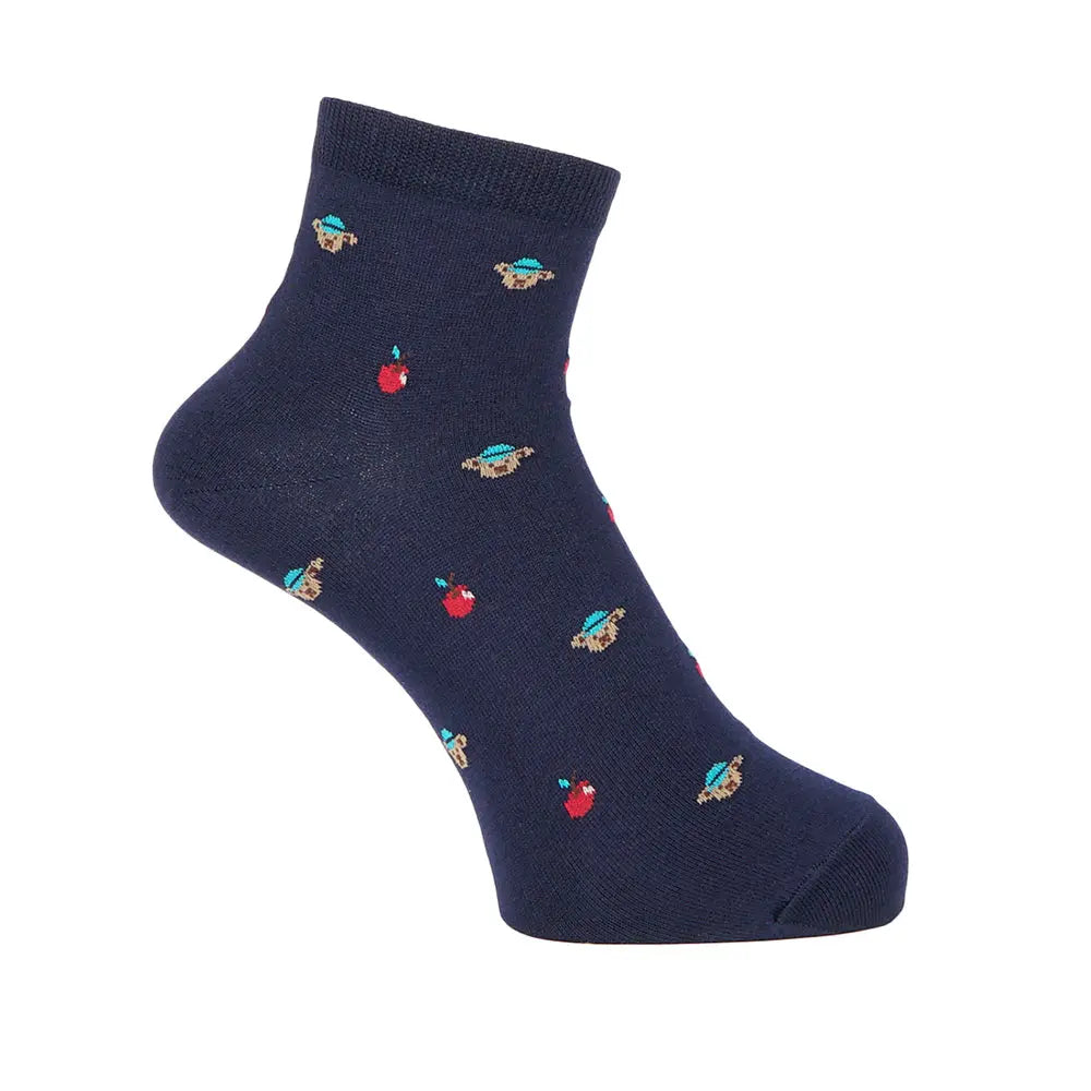 Aquascutum アクアスキュータム ニューライン ソックス ベアショート - カジュアルソックス Navy / 25-27 RENOWNINX ONLINE SHOP