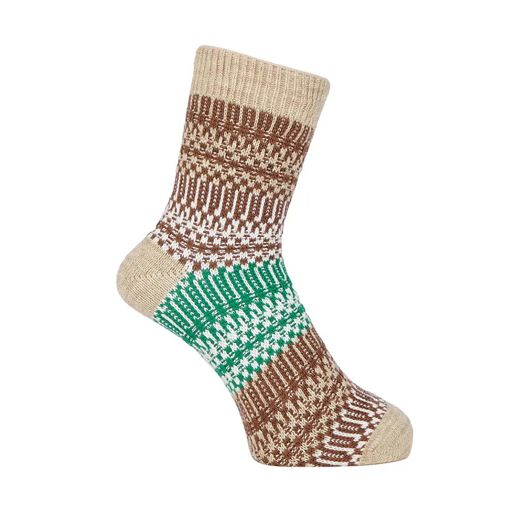 Aquascutum アクアスキュータム ニューライン ソックス フェアアイルハーフ - カジュアルソックス Beige / 25-27 RENOWNINX ONLINE SHOP