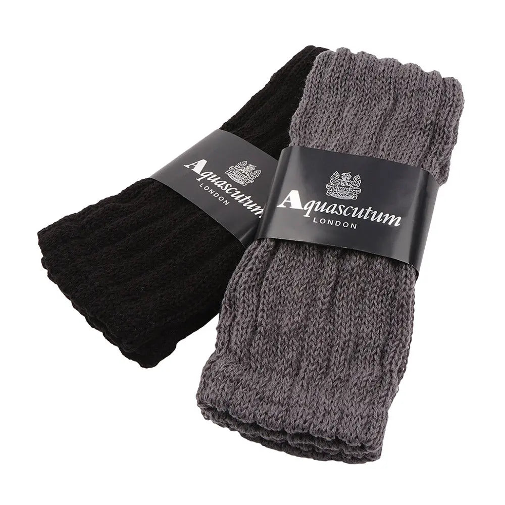 Aquascutum アクアスキュータム ソックス 内側シルクレッグウォーマー - ルームウェアシューズ  RENOWNINX ONLINE SHOP