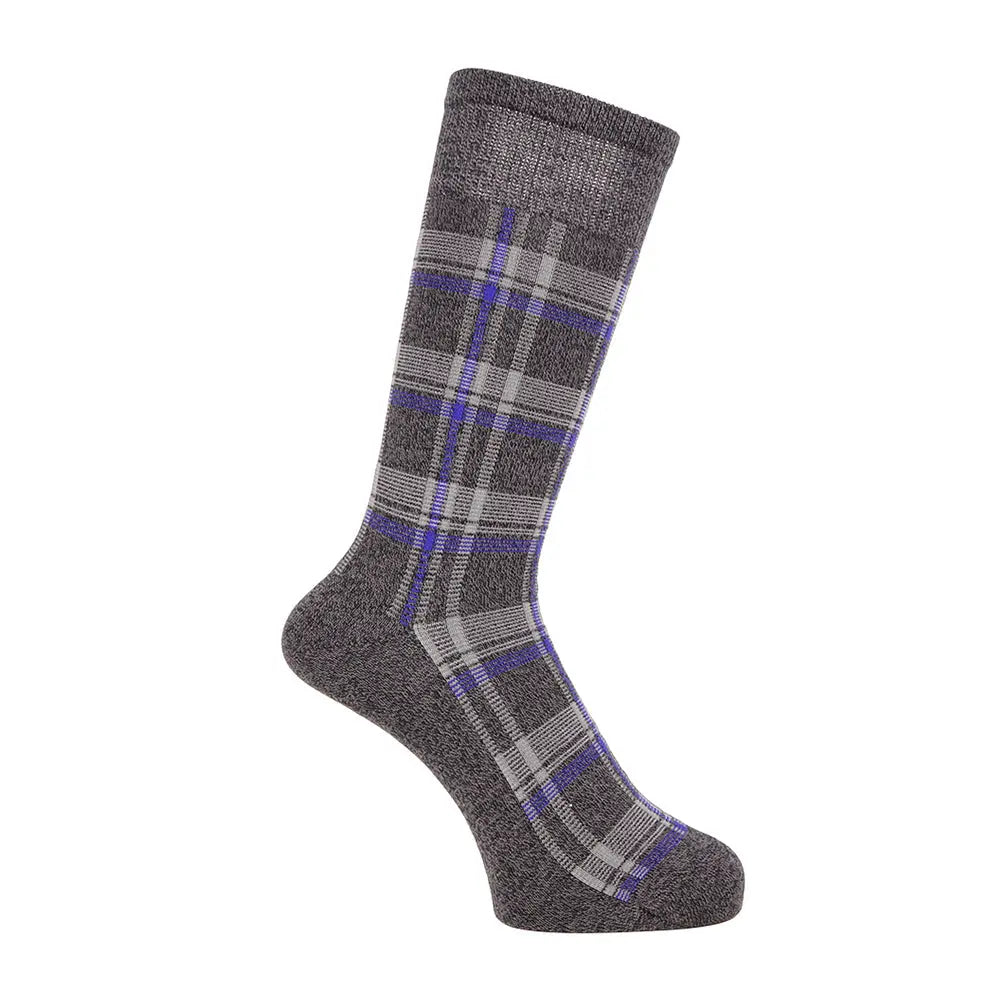 Aquascutum アクアスキュータム ソックス ソフトテンションチェック - カジュアルソックス Charcoal Gray / 24-26 RENOWNINX ONLINE SHOP