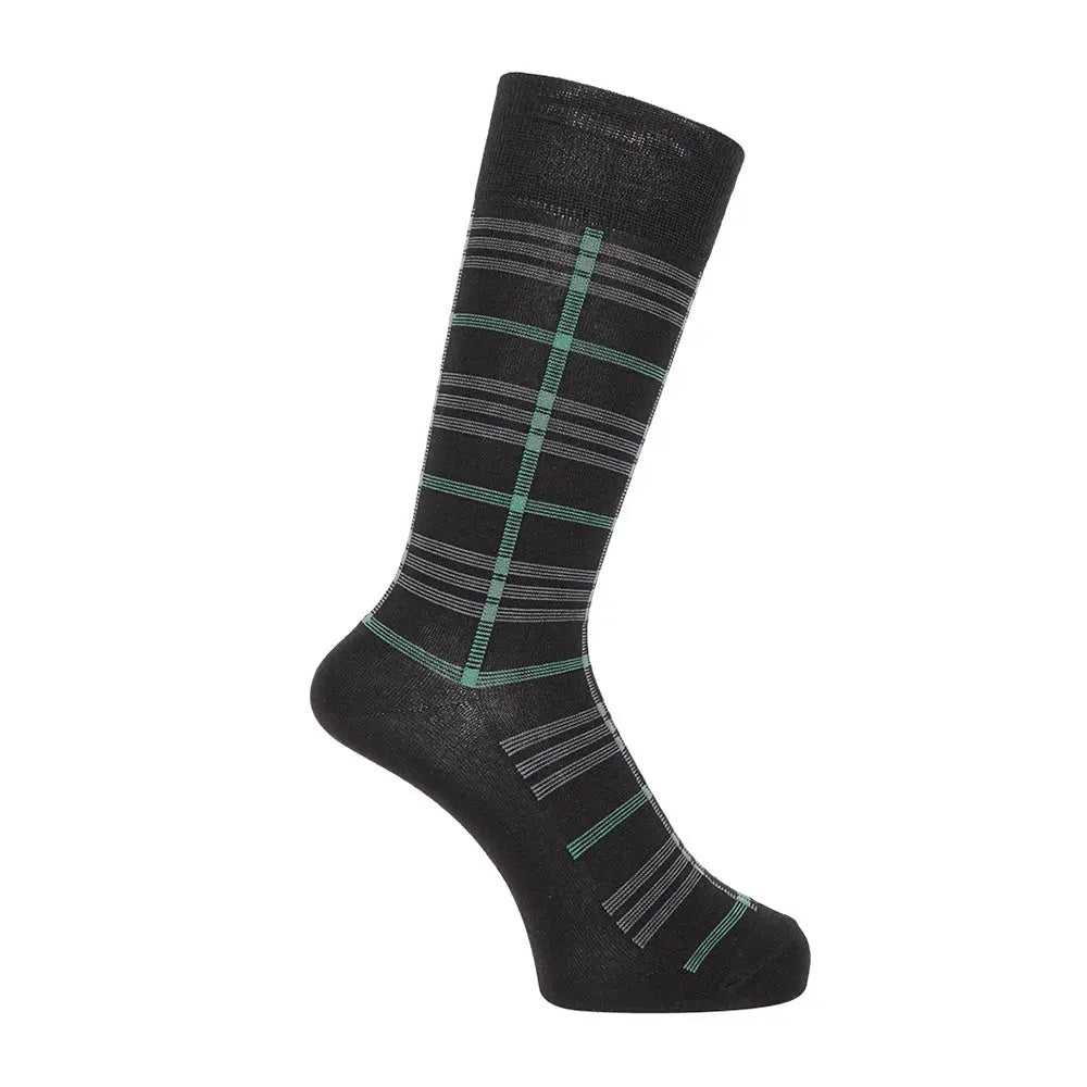 Aquascutum アクアスキュータム ソックス チェック - カジュアルソックス Black / 24-26 RENOWNINX ONLINE SHOP