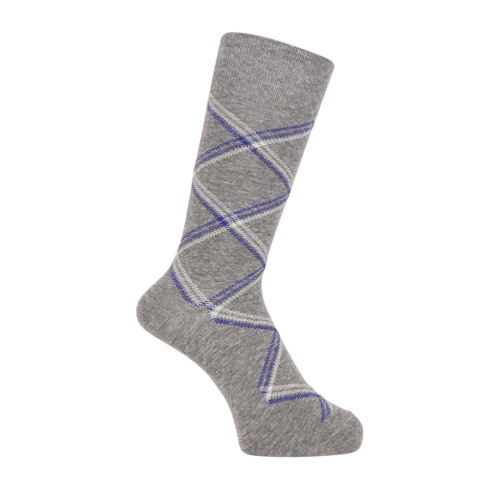 Aquascutum アクアスキュータム ソックス ダイヤ - カジュアルソックス Gray / 24-26 RENOWNINX ONLINE SHOP