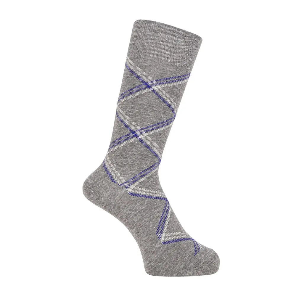 Aquascutum アクアスキュータム ソックス ダイヤ - カジュアルソックス Gray / 24-26 RENOWNINX ONLINE SHOP