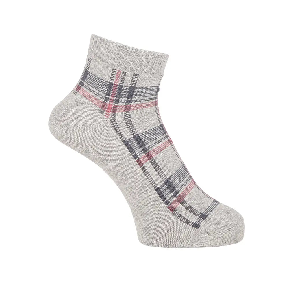 Aquascutum アクアスキュータム ソックス ソフトテンションチェックショート - カジュアルソックス Gray / 24-26 RENOWNINX ONLINE SHOP