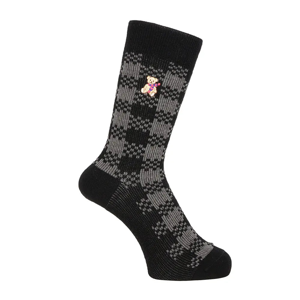 Aquascutum アクアスキュータム ソックス チェックベア - カジュアルソックス Black / 24-26 RENOWNINX ONLINE SHOP