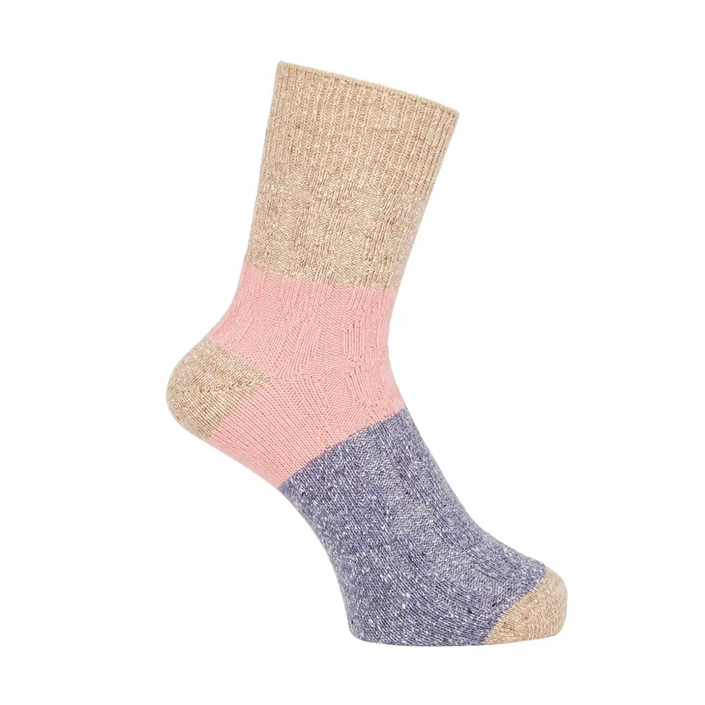 Aquascutum アクアスキュータム ソックス ケーブル切替ハーフ丈 - カジュアルソックス Beige / 25-27 RENOWNINX ONLINE SHOP