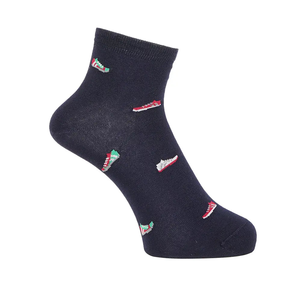 Aquascutum アクアスキュータム ソックス スニーカー柄ショート - カジュアルソックス Navy / 25-27 RENOWNINX ONLINE SHOP