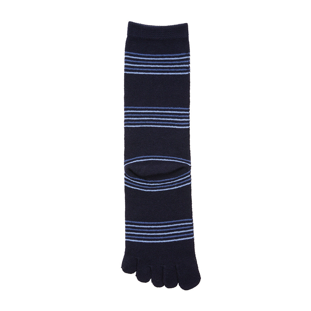 Aquascutum アクアスキュータム ソックス 5本指マルチボーダークルー - カジュアルソックス  RENOWNINX ONLINE SHOP