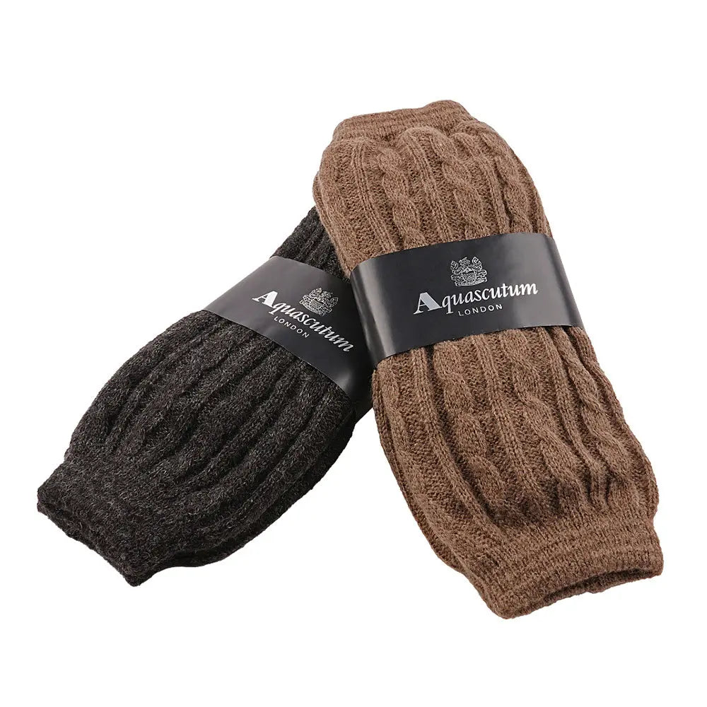 Aquascutum アクアスキュータム ケーブルレッグウォーマー - ルームウェアシューズ RENOWNINX ONLINE SHOP