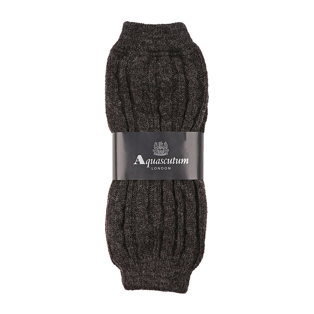 Aquascutum アクアスキュータム ケーブルレッグウォーマー - ルームウェアシューズ Charcoal Gray / F RENOWNINX ONLINE SHOP