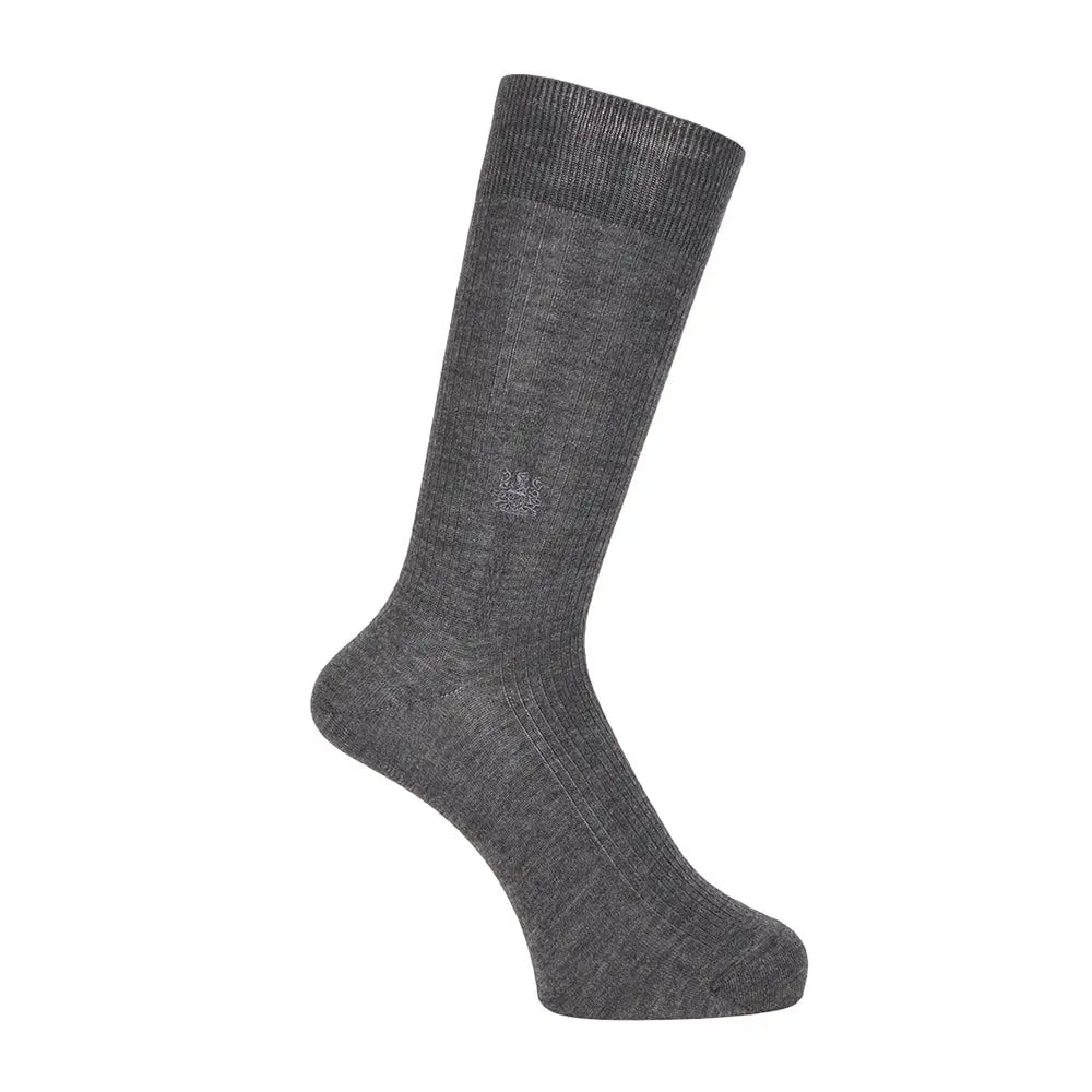 Aquascutum アクアスキュータム ソックス センターリンクス - ビジネスソックス Gray / 27-29 RENOWNINX ONLINE SHOP