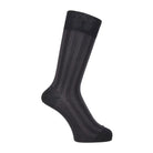 Aquascutum アクアスキュータム ソックス 両口ストライプ - ビジネスソックス Black / 25-27 RENOWNINX ONLINE SHOP