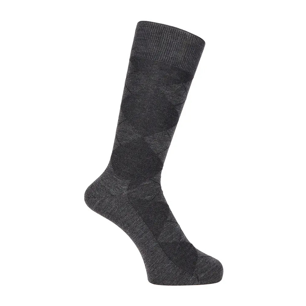 Aquascutum アクアスキュータム ソックス アーガイルリンクス - ビジネスソックス Gray / 25-27 RENOWNINX ONLINE SHOP