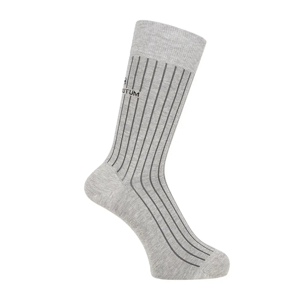 Aquascutum アクアスキュータム ソックス スマートストライプ - ビジネスソックス Gray / 25-27 RENOWNINX ONLINE SHOP