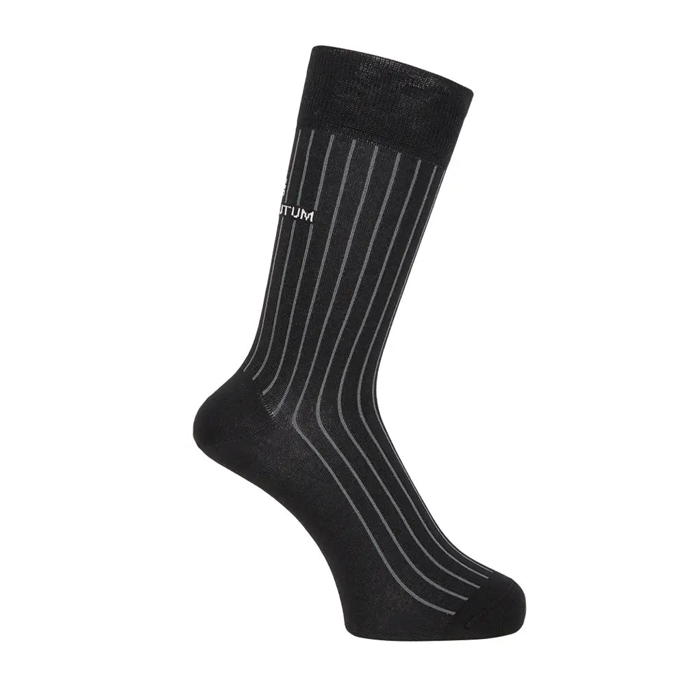 Aquascutum アクアスキュータム ソックス スマートストライプ - ビジネスソックス Black / 25-27 RENOWNINX ONLINE SHOP