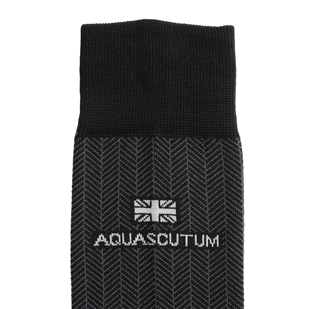 Aquascutum アクアスキュータム ソックス スマートヘリンボーン - ビジネスソックス  RENOWNINX ONLINE SHOP