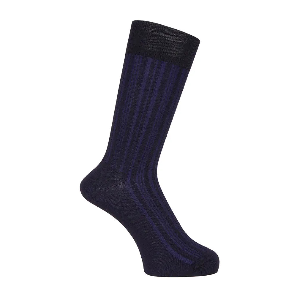 Aquascutum アクアスキュータム ソックス リブリンクス - ビジネスソックス Navy / 25-27 RENOWNINX ONLINE SHOP