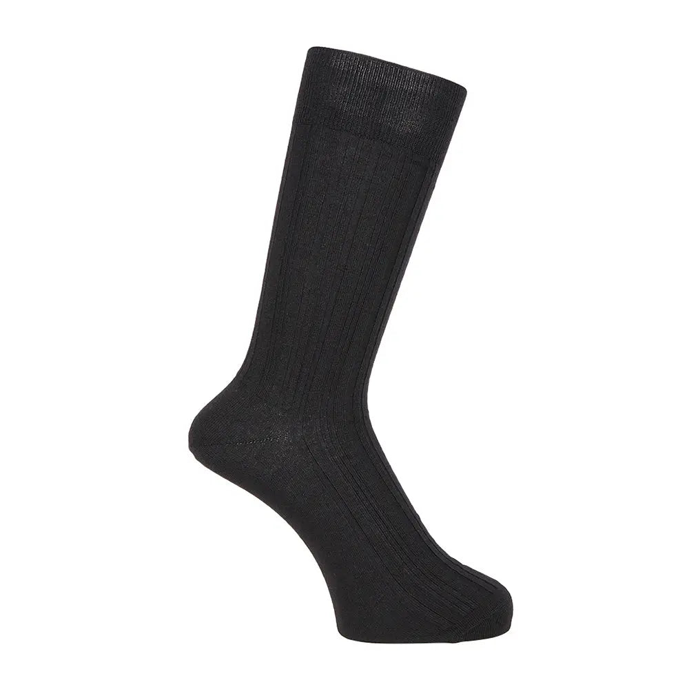 Aquascutum アクアスキュータム ソックス リブリンクス - ビジネスソックス Black / 25-27 RENOWNINX ONLINE SHOP