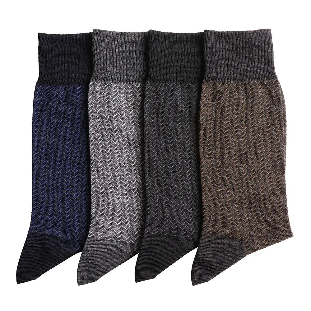 Aquascutum アクアスキュータム ソックス ヘリンボーン - ビジネスソックス RENOWNINX ONLINE SHOP